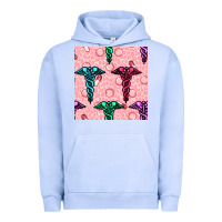 Pigment Grape Ice Medicine Seamless Pattern Urban Hoodie - BundleAndBundleShop