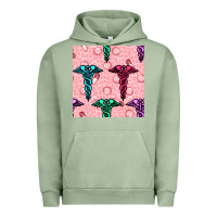 Pigment Oil Green Medicine Seamless Pattern Urban Hoodie - BundleAndBundleShop
