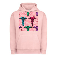 Pigment Salmon Medicine Seamless Pattern Urban Hoodie - BundleAndBundleShop