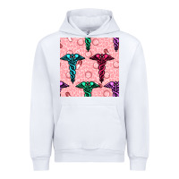 White Medicine Seamless Pattern Urban Hoodie - BundleAndBundleShop