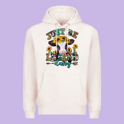 Just Be Legend Dairy Heifer Premium Hoodie Designed By Jasminsmagicworld