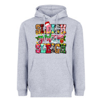 Heather Grey sleigh girl sleigh Heavyweight Hoodie - Zillion Design Studio