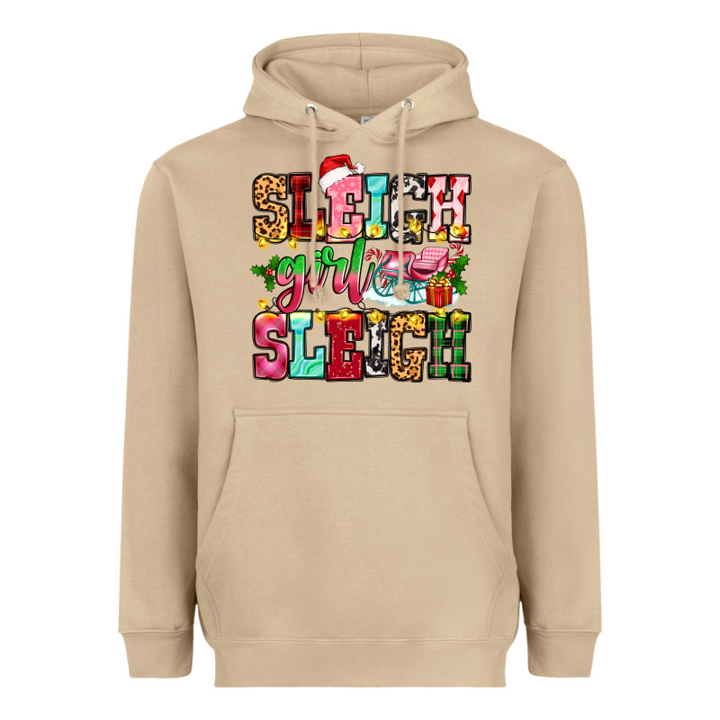 Sleigh Girl Sleigh Heavyweight Hoodie by Zillion Design Studio | Teevron
