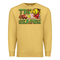 Antique Gold tis' the season softball Premium Sweatshirt - Zillion Design Studio