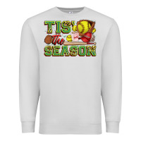 Dove Grey tis' the season softball Premium Sweatshirt - Zillion Design Studio