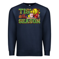 Navy tis' the season softball Premium Sweatshirt - Zillion Design Studio
