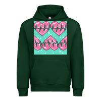 Foreset Green Nursing Heart Seamless Pattern Urban Hoodie - BundleAndBundleShop