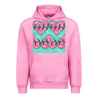 Fuchsia Pink Nursing Heart Seamless Pattern Urban Hoodie - BundleAndBundleShop