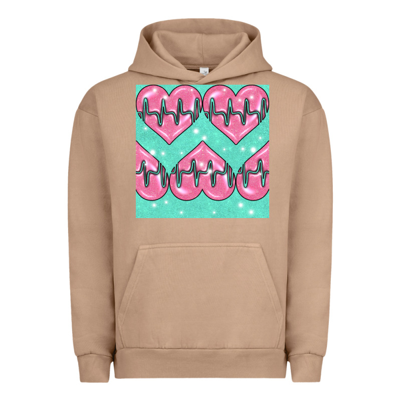 Nursing Heart Seamless Pattern Urban Hoodie by BundleAndBundleShop | Teevron