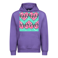 Tulip Nursing Heart Seamless Pattern Urban Hoodie - BundleAndBundleShop