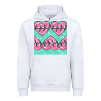 White Nursing Heart Seamless Pattern Urban Hoodie - BundleAndBundleShop