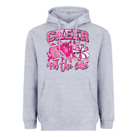 Heather Grey cheer for the cure american football Heavyweight Hoodie - RanaPortraitStore