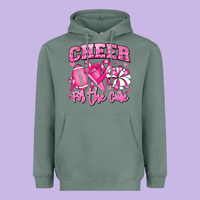 Heavyweight Hoodie cheer for the cure american football