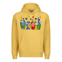 Antique Gold autism coffee cup Premium Hoodie - AdoDesignShop