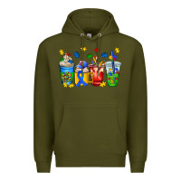 Army Green autism coffee cup Premium Hoodie - AdoDesignShop