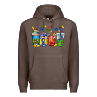 Coffee autism coffee cup Premium Hoodie - AdoDesignShop