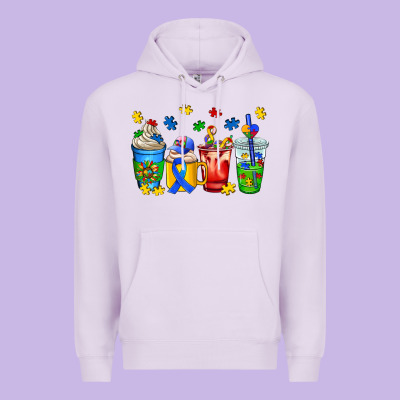 Autism Coffee Cup Premium Hoodie Designed By Adodesignshop