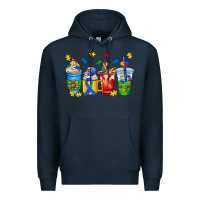 Navy autism coffee cup Premium Hoodie - AdoDesignShop