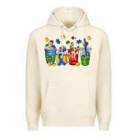 Tofu autism coffee cup Premium Hoodie - AdoDesignShop