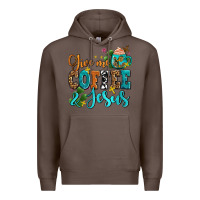 Coffee gıve me coffee and jesus Premium Hoodie - AdoDesignShop