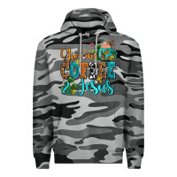 Slate Camo gıve me coffee and jesus Premium Hoodie - AdoDesignShop