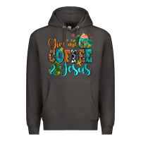 Smoke gıve me coffee and jesus Premium Hoodie - AdoDesignShop