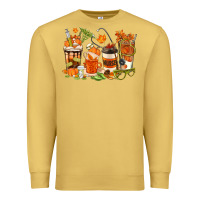 Antique Gold fall nurse coffee cups Premium Sweatshirt - texasbilliewilder