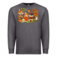 Charcoal Heather fall nurse coffee cups Premium Sweatshirt - texasbilliewilder