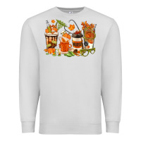 Dove Grey fall nurse coffee cups Premium Sweatshirt - texasbilliewilder