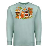 Seafoam fall nurse coffee cups Premium Sweatshirt - texasbilliewilder