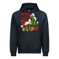 Navy merry cowgirl  boots and cactus with gifts Urban Hoodie - AdoDesignShop