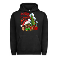 Pigment Black merry cowgirl  boots and cactus with gifts Urban Hoodie - AdoDesignShop