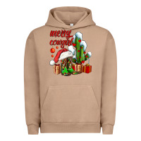 Pigment Burro merry cowgirl  boots and cactus with gifts Urban Hoodie - AdoDesignShop