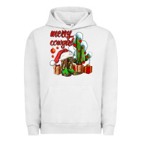 Pigment Lunar Rock merry cowgirl  boots and cactus with gifts Urban Hoodie - AdoDesignShop