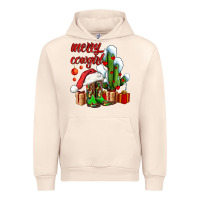 Merry Cowgirl  Boots And Cactus With Gifts Urban Hoodie | Teevron