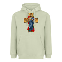Matcha jesus christ cross Heavyweight Hoodie - texasbilliewilder