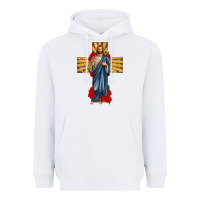 White jesus christ cross Heavyweight Hoodie - texasbilliewilder