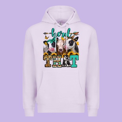 Herd That Heifers Premium Hoodie Designed By Jasminsmagicworld