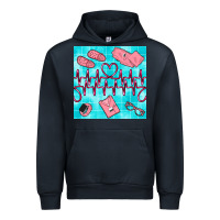 Navy nurse heart beat seamless pattern Urban Hoodie - BundleAndBundleShop