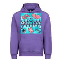 Tulip nurse heart beat seamless pattern Urban Hoodie - BundleAndBundleShop