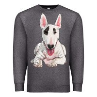 Charcoal Heather bull terrier Premium Sweatshirt - RanaPortraitStore