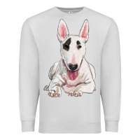 Dove Grey bull terrier Premium Sweatshirt - RanaPortraitStore