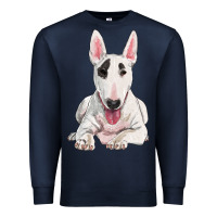 Navy bull terrier Premium Sweatshirt - RanaPortraitStore