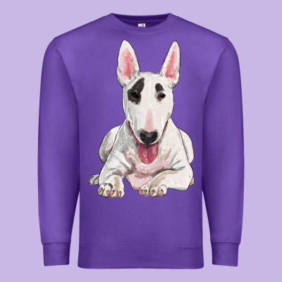 Bull Terrier Premium Sweatshirt Designed By Ranaportraitstore