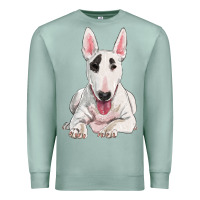 Seafoam bull terrier Premium Sweatshirt - RanaPortraitStore