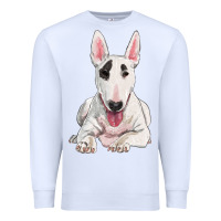 White bull terrier Premium Sweatshirt - RanaPortraitStore