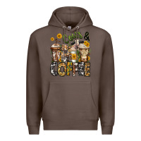 Coffee cows and coffee cups Premium Hoodie - Jasminsmagicworld