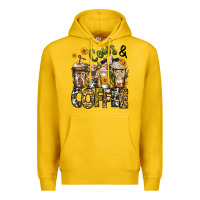 Lemon cows and coffee cups Premium Hoodie - Jasminsmagicworld