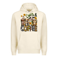 Tofu cows and coffee cups Premium Hoodie - Jasminsmagicworld
