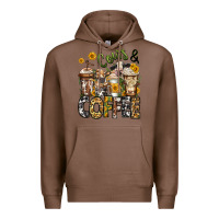 Chestnut cows and coffee cups Premium Hoodie - Jasminsmagicworld